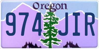 OR license plate 974JIR