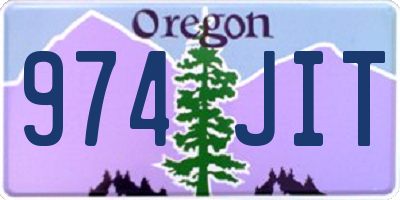 OR license plate 974JIT