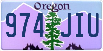 OR license plate 974JIU