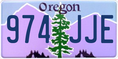 OR license plate 974JJE