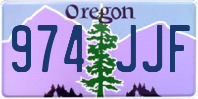 OR license plate 974JJF