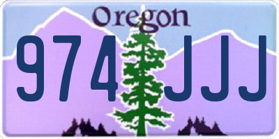 OR license plate 974JJJ