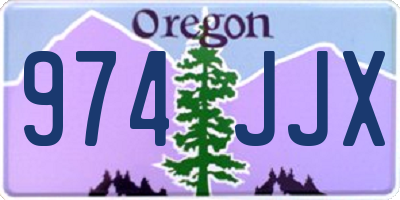 OR license plate 974JJX