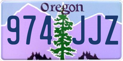 OR license plate 974JJZ