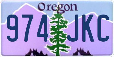 OR license plate 974JKC