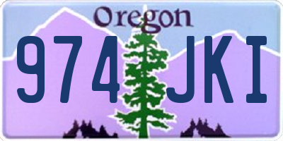 OR license plate 974JKI