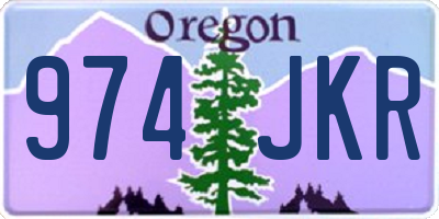 OR license plate 974JKR