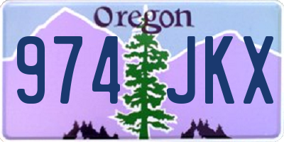 OR license plate 974JKX