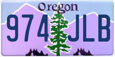 OR license plate 974JLB