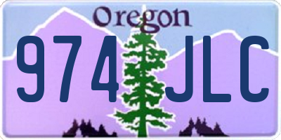 OR license plate 974JLC