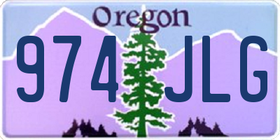 OR license plate 974JLG