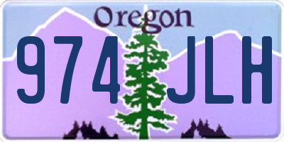 OR license plate 974JLH