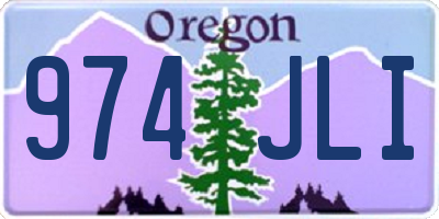 OR license plate 974JLI