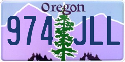 OR license plate 974JLL