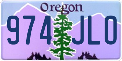 OR license plate 974JLO