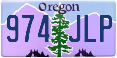 OR license plate 974JLP