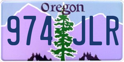 OR license plate 974JLR