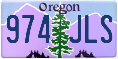 OR license plate 974JLS