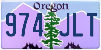 OR license plate 974JLT