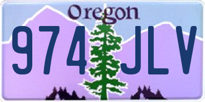 OR license plate 974JLV