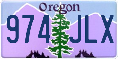 OR license plate 974JLX