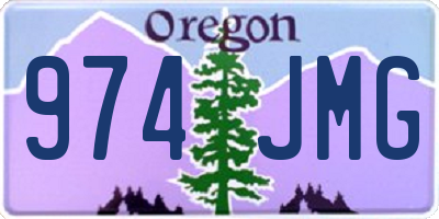 OR license plate 974JMG