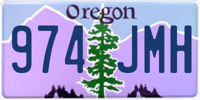 OR license plate 974JMH