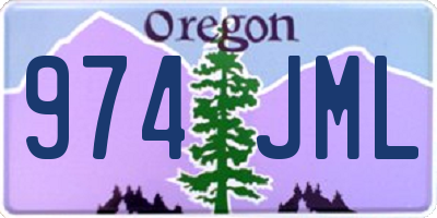 OR license plate 974JML