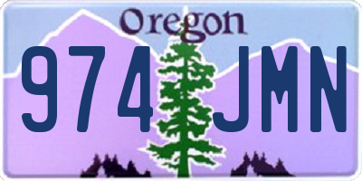 OR license plate 974JMN