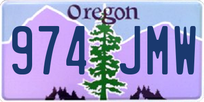 OR license plate 974JMW