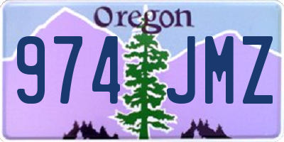 OR license plate 974JMZ