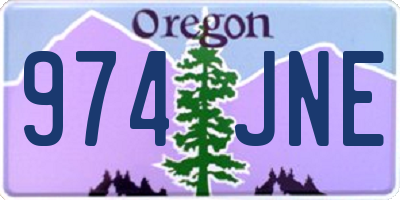 OR license plate 974JNE