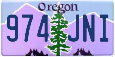 OR license plate 974JNI