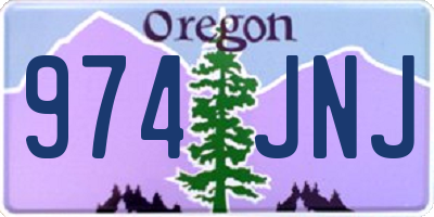 OR license plate 974JNJ