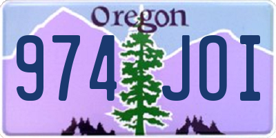 OR license plate 974JOI