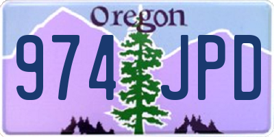 OR license plate 974JPD