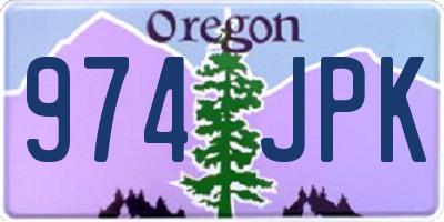 OR license plate 974JPK