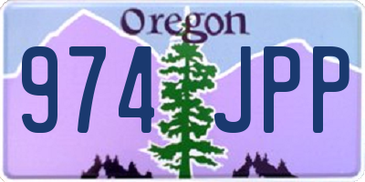 OR license plate 974JPP