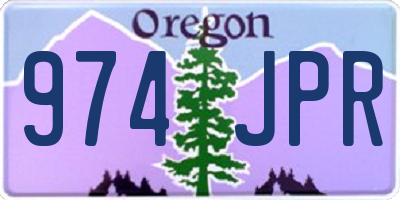 OR license plate 974JPR