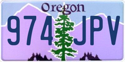 OR license plate 974JPV