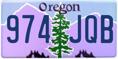 OR license plate 974JQB