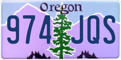 OR license plate 974JQS