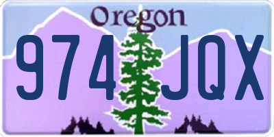 OR license plate 974JQX