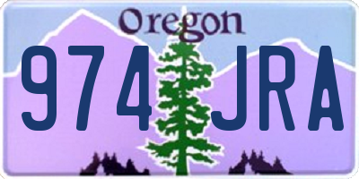 OR license plate 974JRA