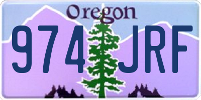 OR license plate 974JRF