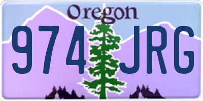 OR license plate 974JRG