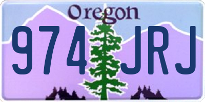 OR license plate 974JRJ