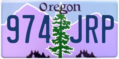 OR license plate 974JRP