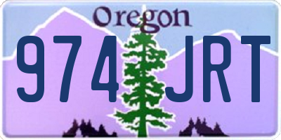 OR license plate 974JRT