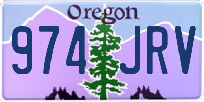 OR license plate 974JRV